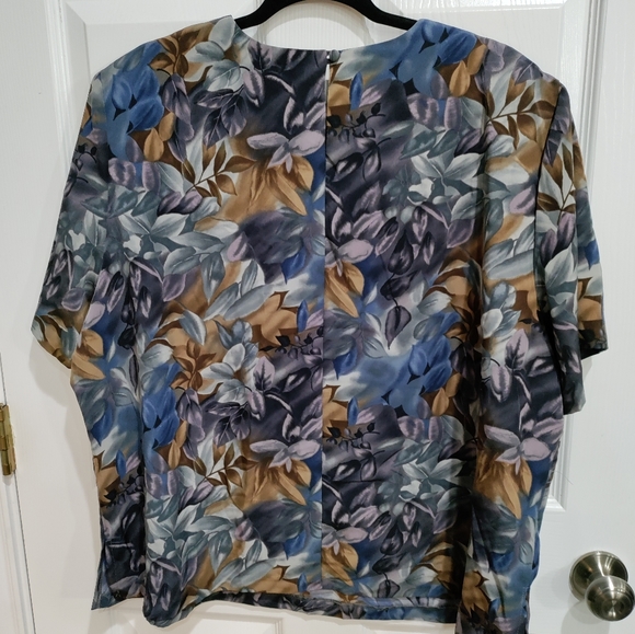 Jodi Scot York floral blouse women's size 24w - Picture 5 of 6